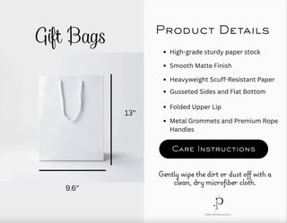 Dad Plaid Gift Bag | Luxury Gift Bag by JOSIL Paperie