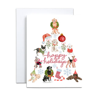 "Christmas Dog Tree" Greeting Cards | Greeting Card by JOSIL Paperie