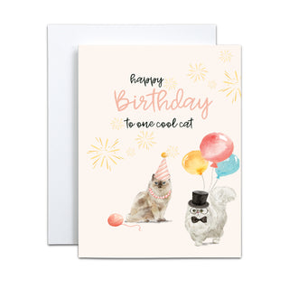 Cool Cat Birthday Card