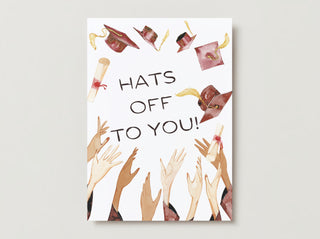 Hats Off Graduation Card