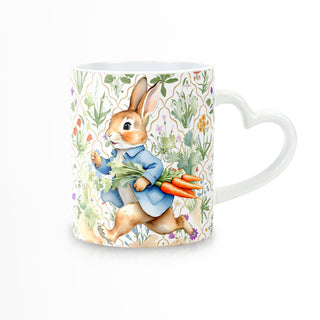 Heart Handle Mug – Peter Rabbit Mug - run