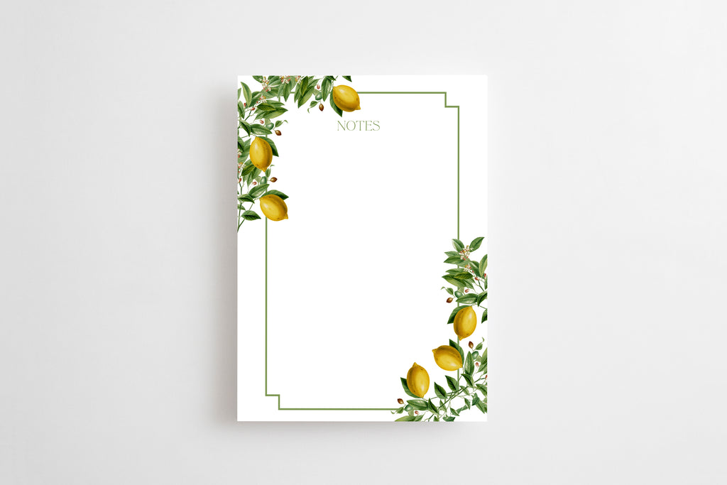 Lemon Notepad | Notepad by JOSIL Paperie – JOSIL Paperie