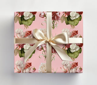 Pink Floral Gift Wrap