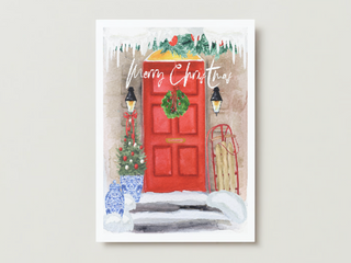 Red Front Door Holiday Card