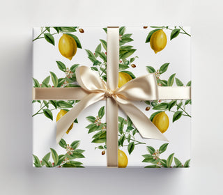 Lemon Gift Wrap | Luxury Wrapping Paper by JOSIL Paperie