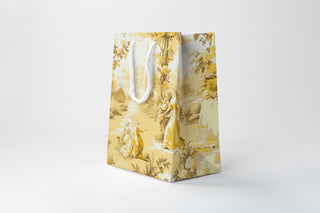Yellow Toile Gift Bag | Luxury Gift Bag by JOSIL Paperie