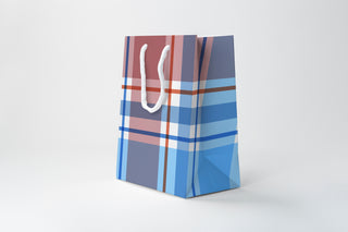 Dad Plaid Gift Bag | Luxury Gift Bag by JOSIL Paperie