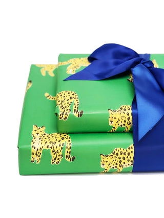 Green Leopard Gift Wrap