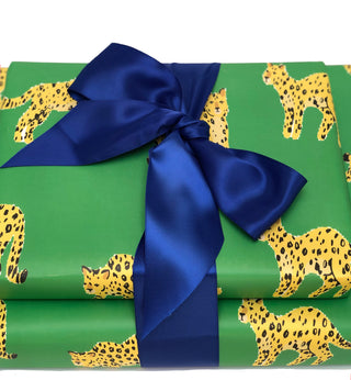 Green Leopard Gift Wrap