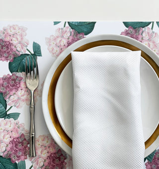 pink hydrangea placemats
