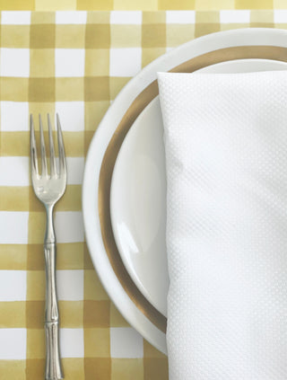 Yellow Gingham Placemat Pad